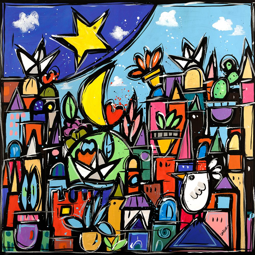 Educatissimo Caos art print by Wallas for $57.95 CAD