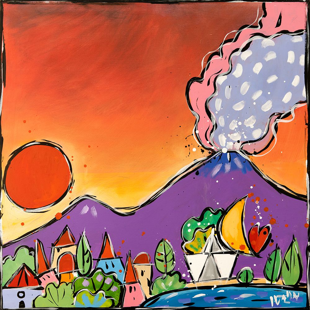 Tramonto sul golfo art print by Wallas for $57.95 CAD