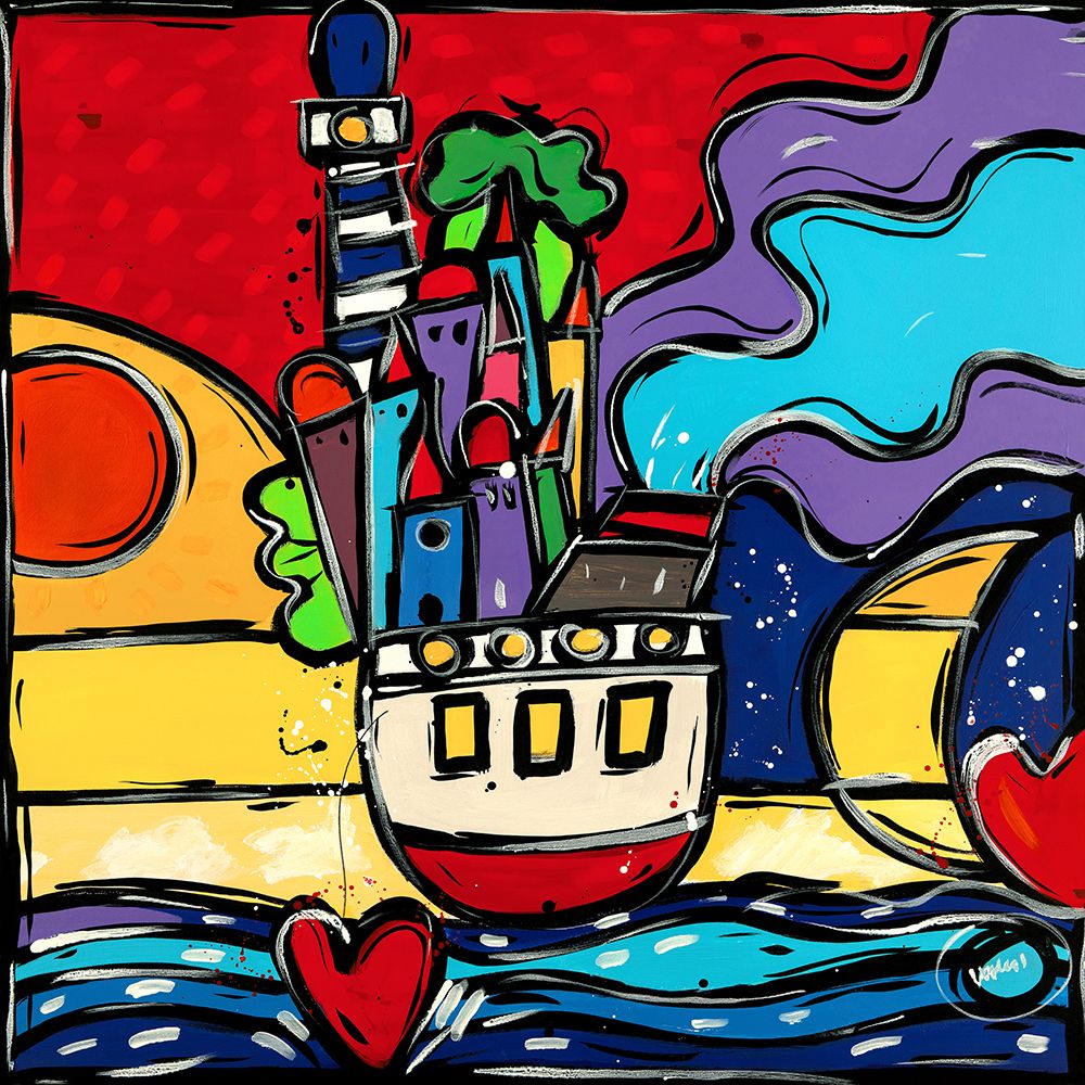 Lamore e unancora art print by Wallas for $57.95 CAD