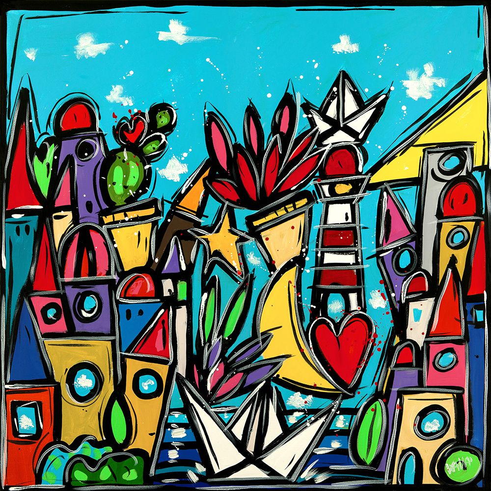 Luce nella notte art print by Wallas for $57.95 CAD