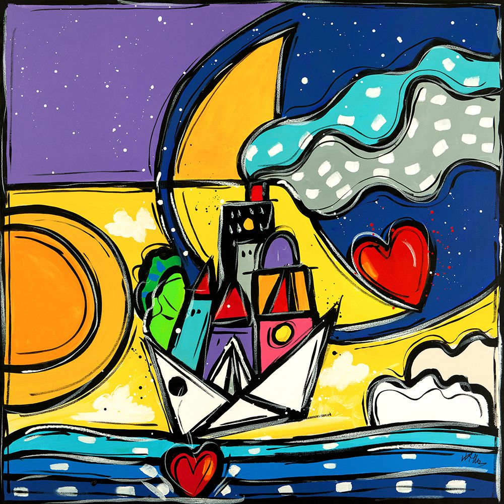 Navigare insieme art print by Wallas for $57.95 CAD