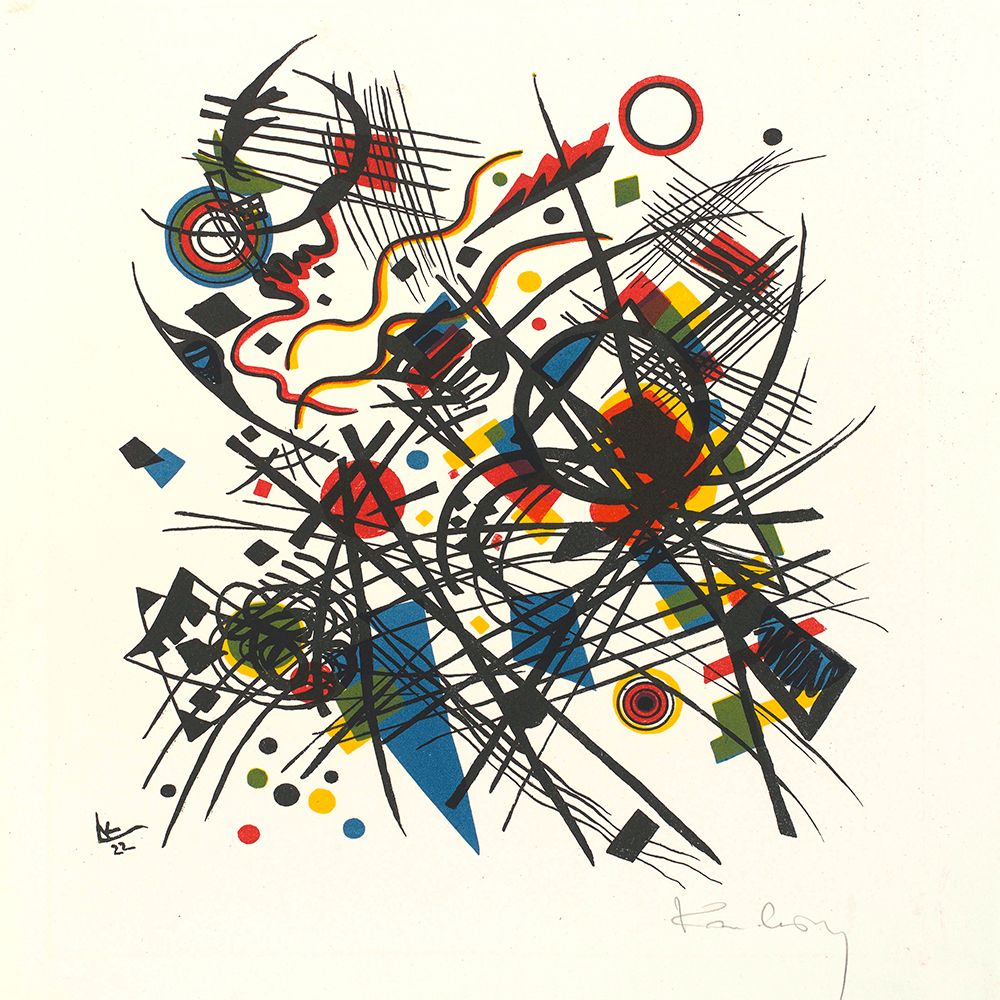 Neue Europaeische Graphik. Quatrieme portefeuille du Bauhaus, c. 1923 art print by Wassily Kandinsky for $57.95 CAD