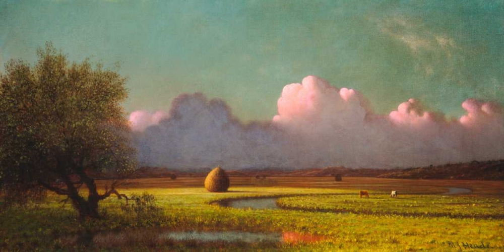 Sunlight and Shadow: The Newbury Marshes art print by Martin Johnson Heade for $57.95 CAD