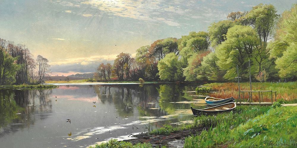 The Mill Pond art print by Peder Mork Monsted for $57.95 CAD