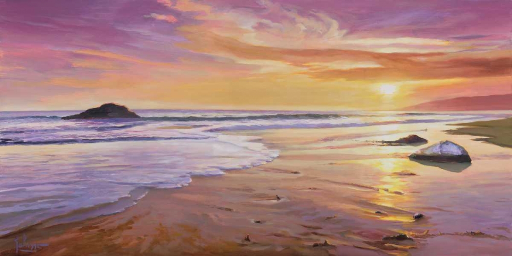 Tramonto sul mare art print by Adriano Galasso for $57.95 CAD