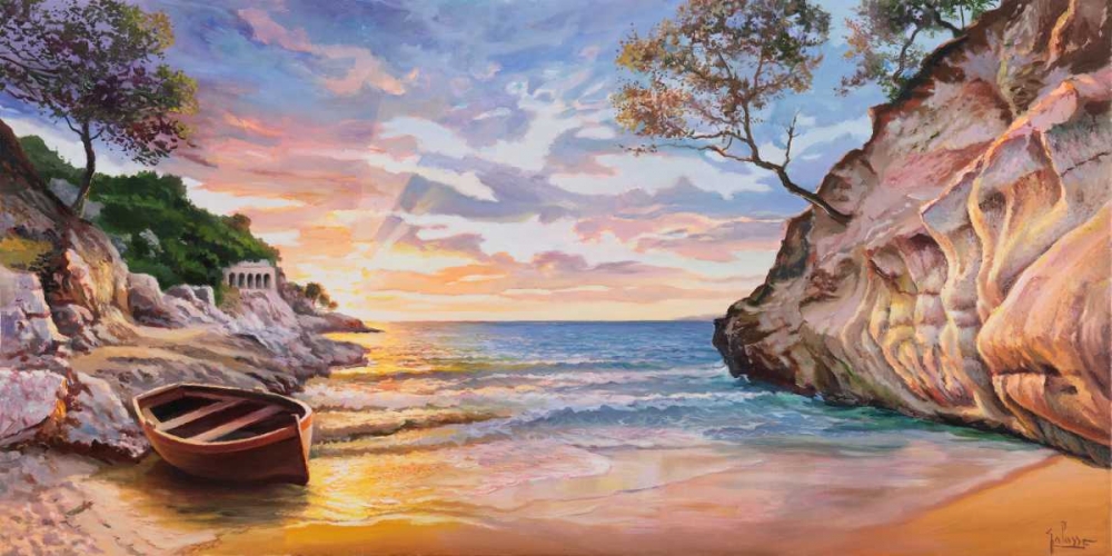 Caletta al tramonto art print by Adriano Galasso for $57.95 CAD
