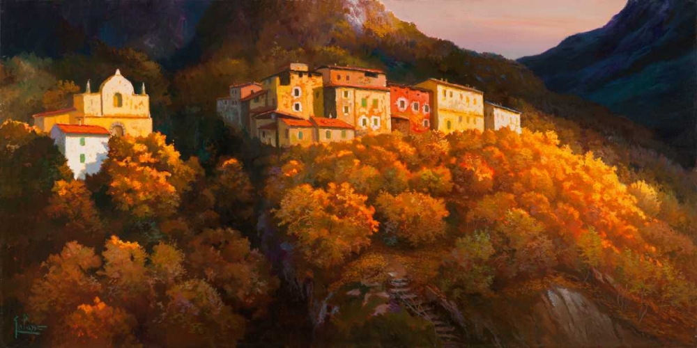 Paese sul monte art print by Adriano Galasso for $57.95 CAD