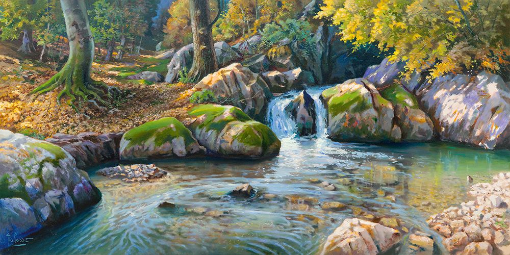 Cascatella nel bosco art print by Adriano Galasso for $57.95 CAD