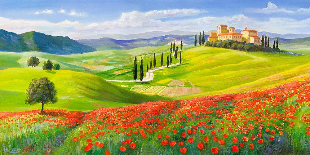Verso il borgo in Toscana art print by Adriano Galasso for $57.95 CAD