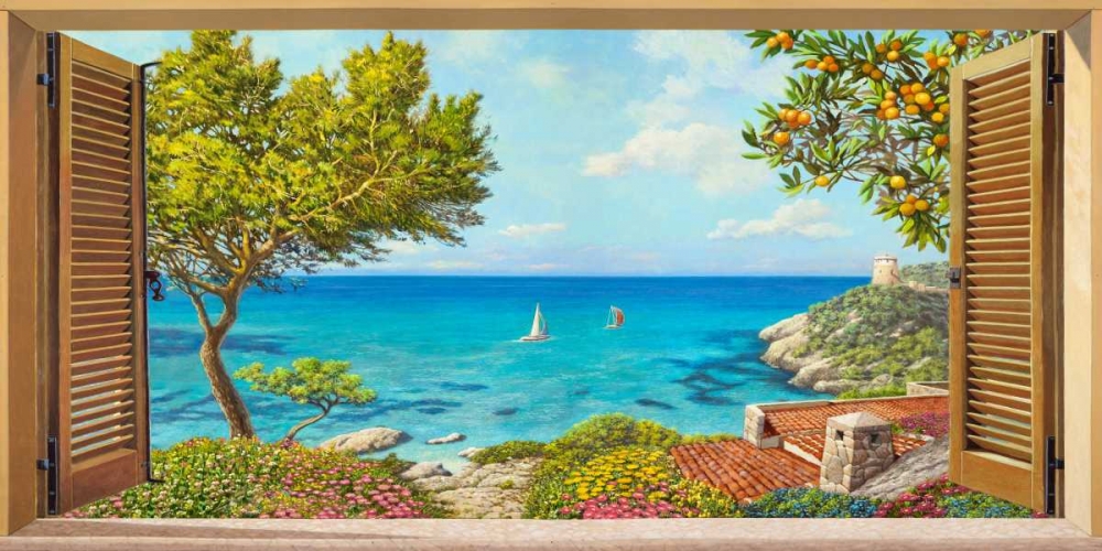 Finestra sul mare art print by Andrea Del missier for $57.95 CAD