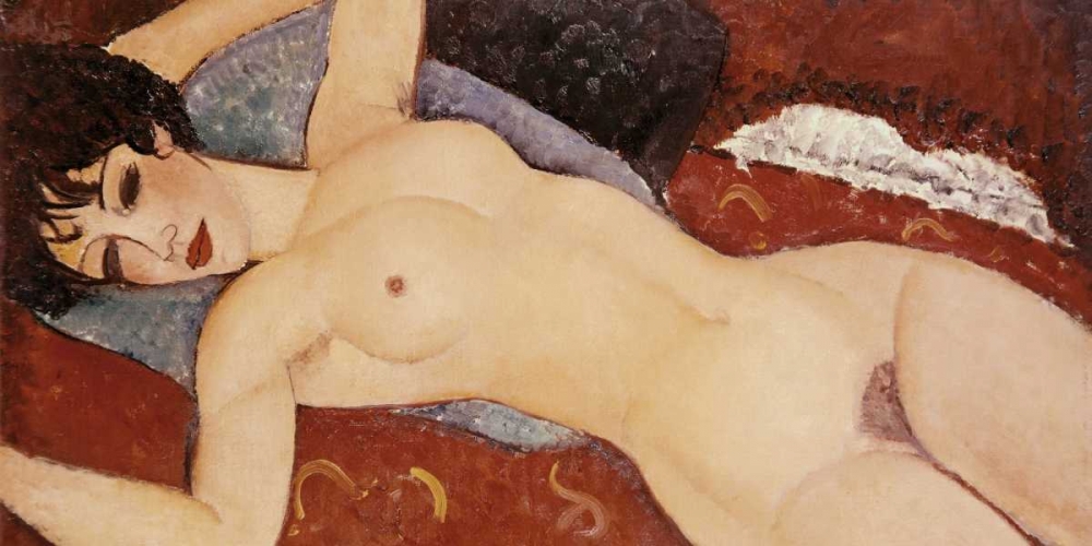 Reclining Nude art print by Amedeo Modigliani for $57.95 CAD