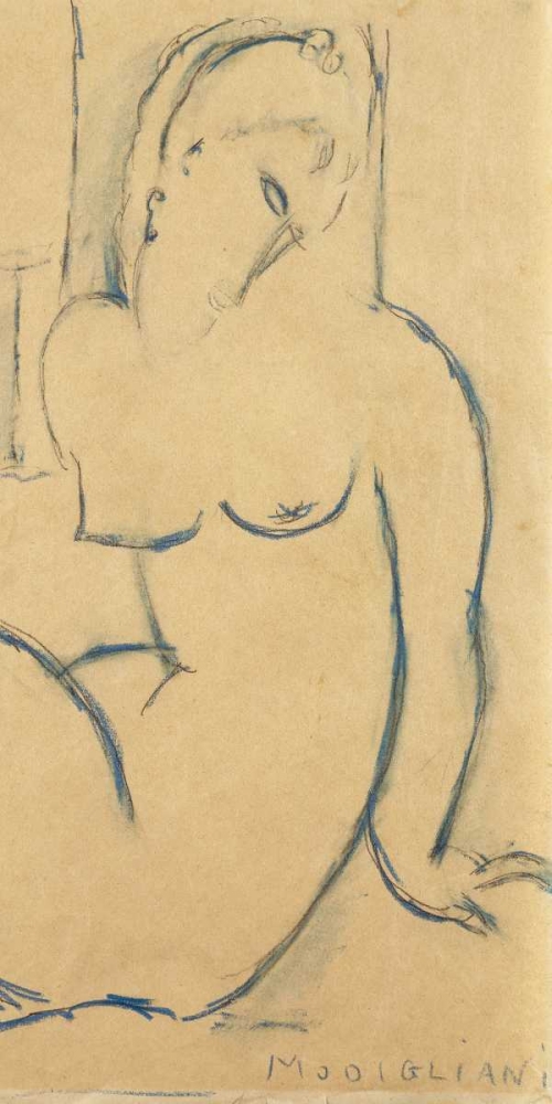 Seated Woman art print by Amedeo Modigliani for $57.95 CAD