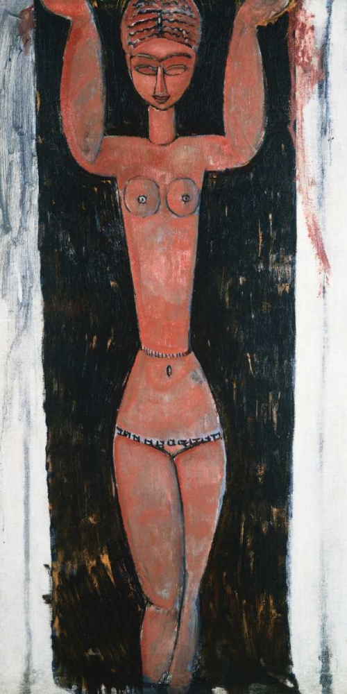 Caryatid Rouge art print by Amedeo Modigliani for $57.95 CAD