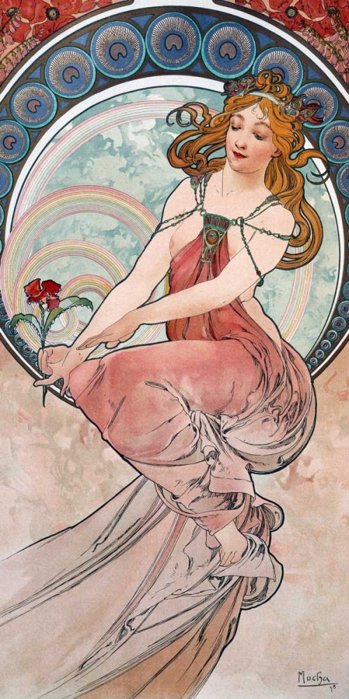 La-peinture art print by Alphonse Mucha for $57.95 CAD