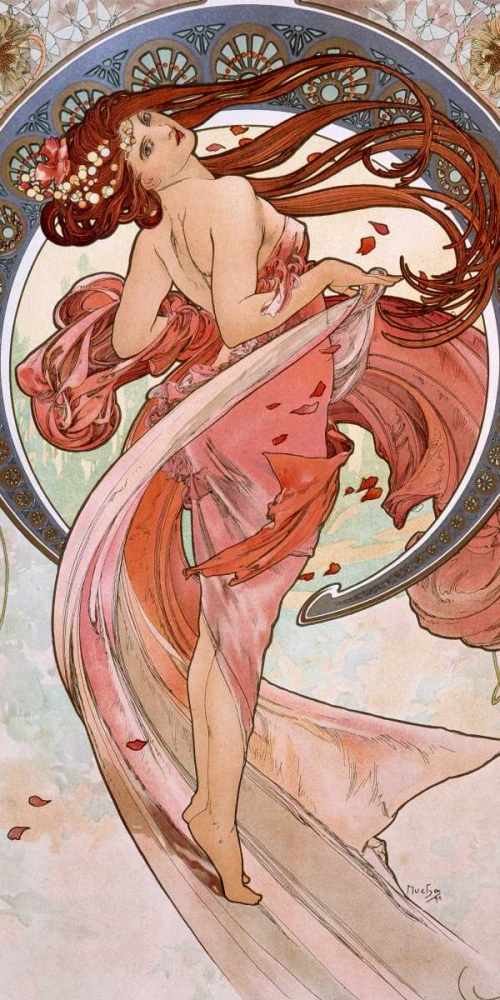La-danse art print by Alphonse Mucha for $57.95 CAD