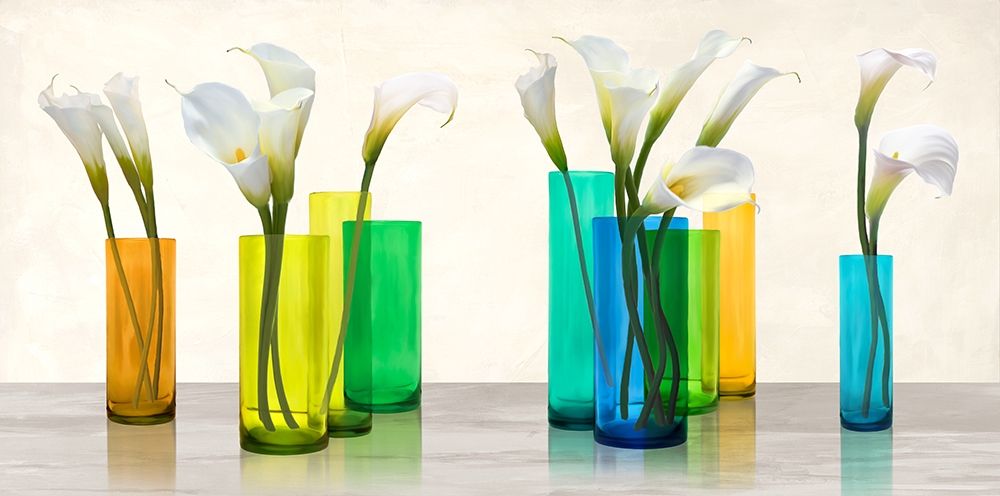 Callas in crystal vases art print by Ann Cynthia for $57.95 CAD