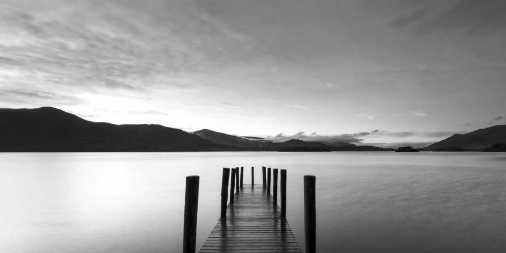 Twilight on lake, UK art print by Anonymous for $57.95 CAD