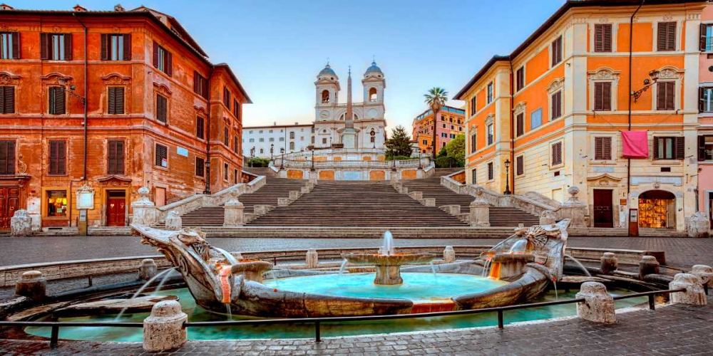 Piazza di Spagna, Roma art print by Anonymous for $57.95 CAD