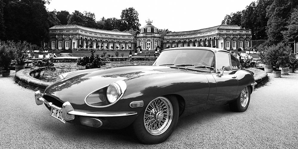 Vintage Sportscar in historical park art print by Gasoline Images for $57.95 CAD