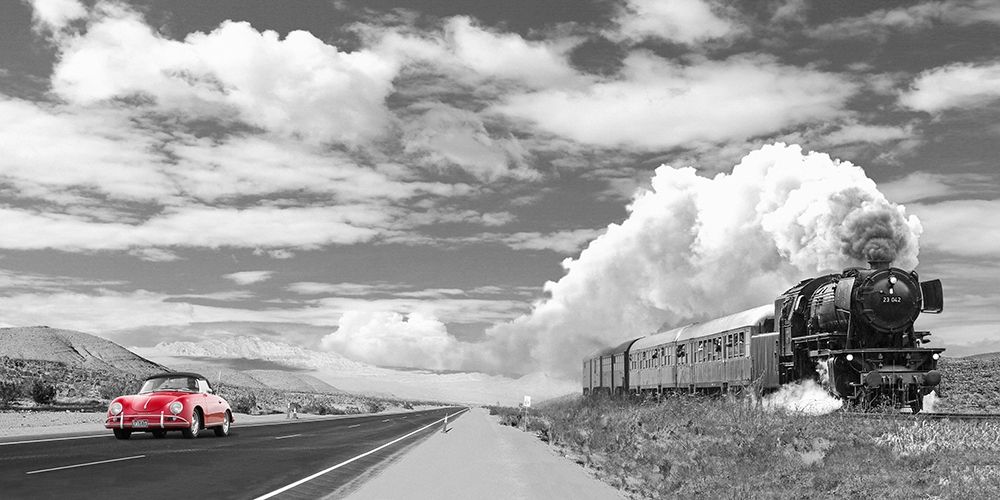 Interstate 59 - red art print by Gasoline Images for $57.95 CAD