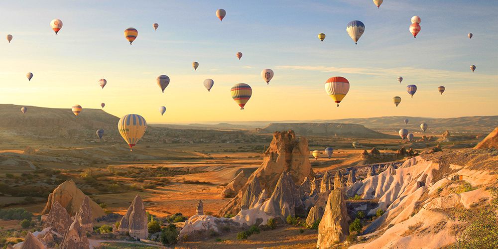 Air Balloons in Cappadocia, Turkey art print by Pangea Images for $57.95 CAD