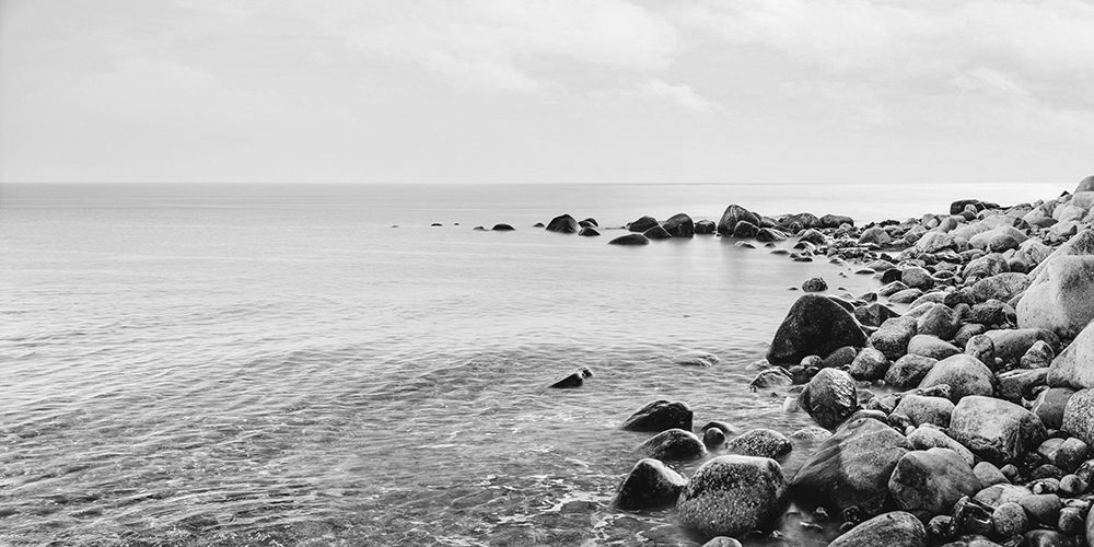 Pebbles on the Beach (BAndW) art print by Pangea Images for $57.95 CAD