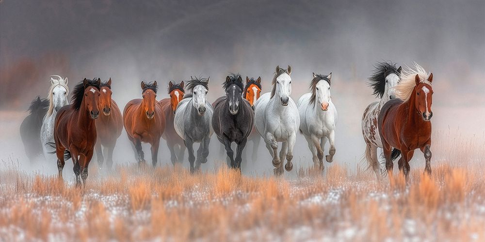 Herd of Mustangs art print by Pangea Images for $57.95 CAD