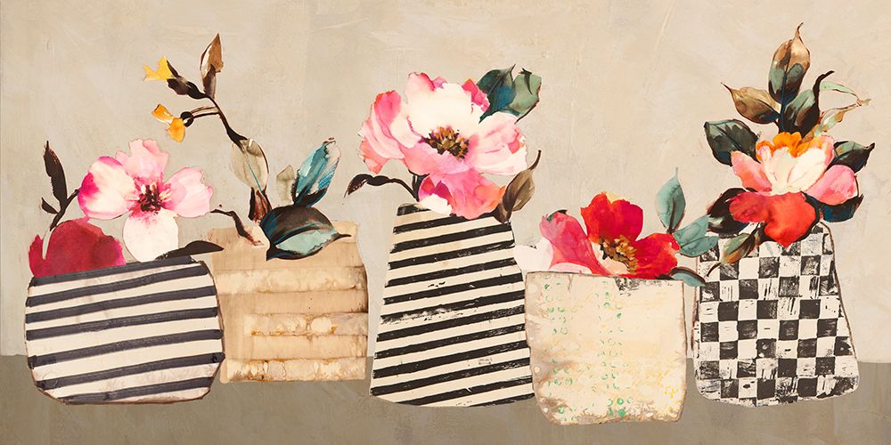 Funky Florals (detail) art print by Leonardo Bacci for $57.95 CAD