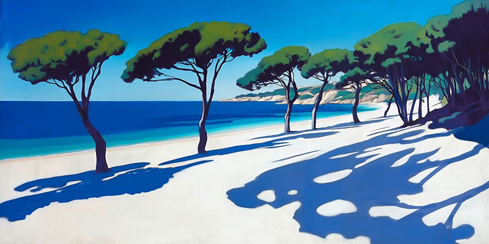 Mediterranean Beach I art print by Brian Thorpe for $57.95 CAD