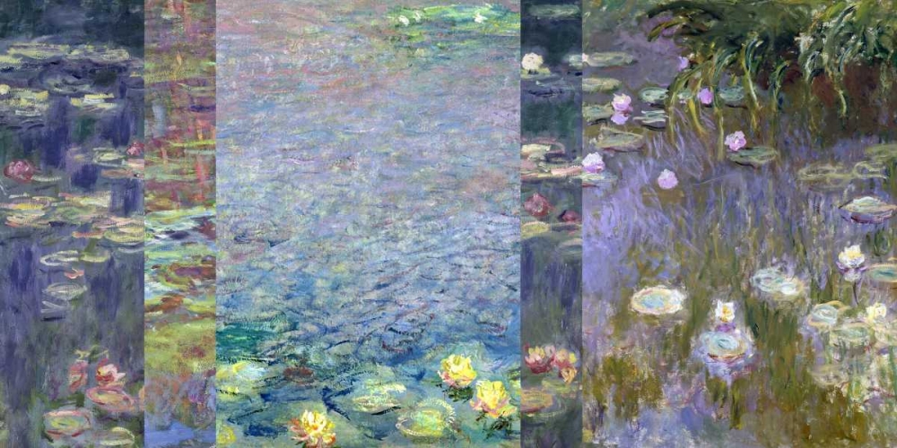 Waterlilies III art print by Claude Monet for $57.95 CAD