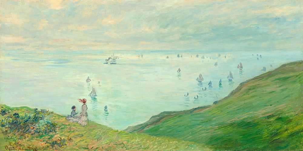 Cliffs at Pourville art print by Claude Monet for $57.95 CAD