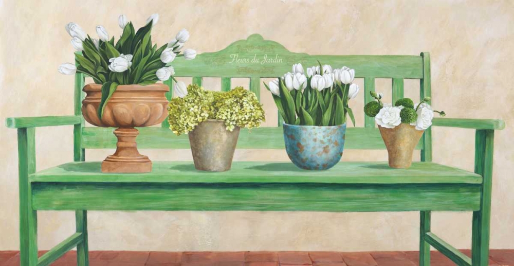 Jardin Francais art print by Remy Dellal for $57.95 CAD