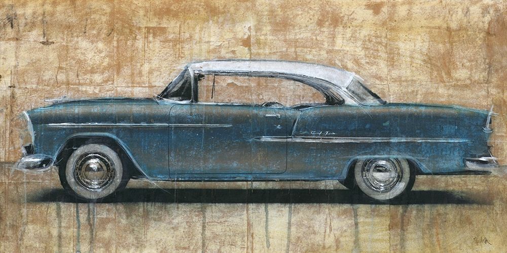 Vintage Blue art print by Dario Moschetta for $57.95 CAD
