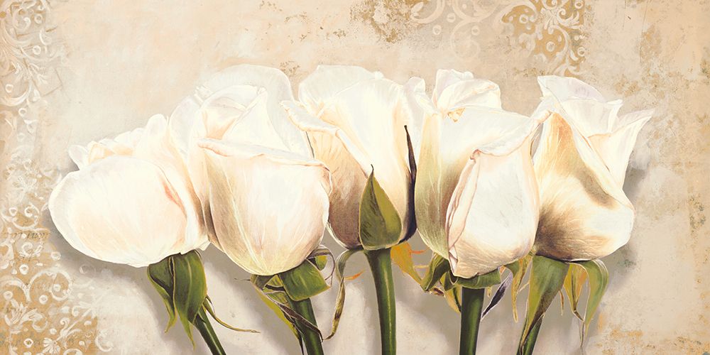 White Rose Buds art print by Elena Dolci for $57.95 CAD