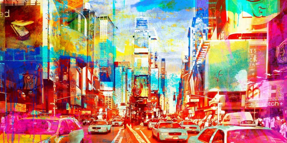 Time Square 2.0 art print by Eric Chestier for $57.95 CAD