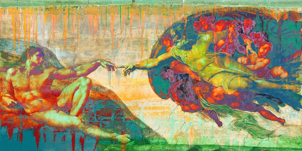 Creation of Adam 2.0 art print by Eric Chestier for $57.95 CAD