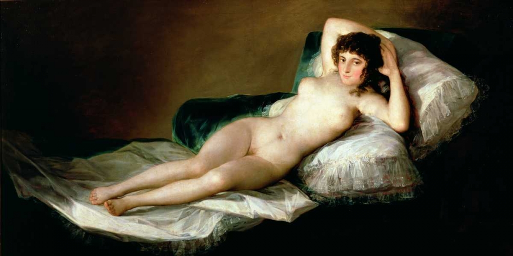 La Maja desnuda art print by Francisco Goya for $57.95 CAD