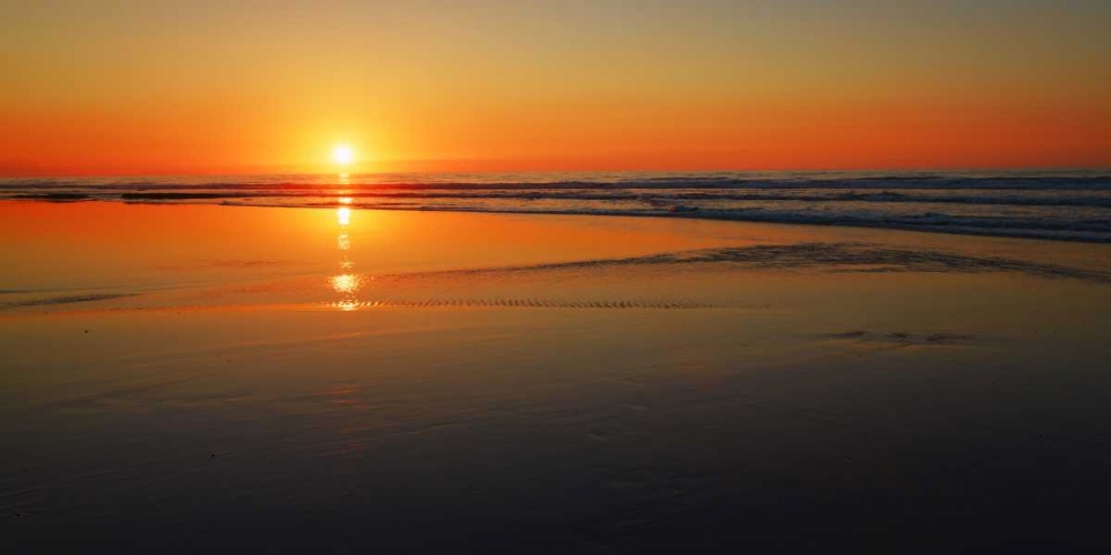 Sunset impression, Taranaki, New Zealand art print by Frank Krahmer for $57.95 CAD