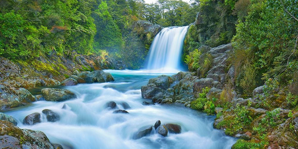 Tawhai Falls, New Zealand art print by Frank Krahmer for $57.95 CAD