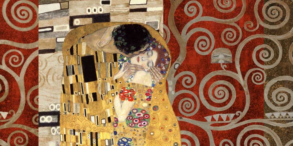 The Kiss-Pewter art print by Gustav Klimt for $57.95 CAD
