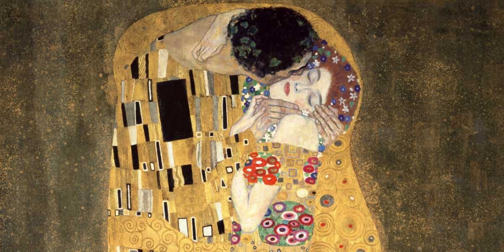 The Kiss art print by Gustav Klimt for $57.95 CAD