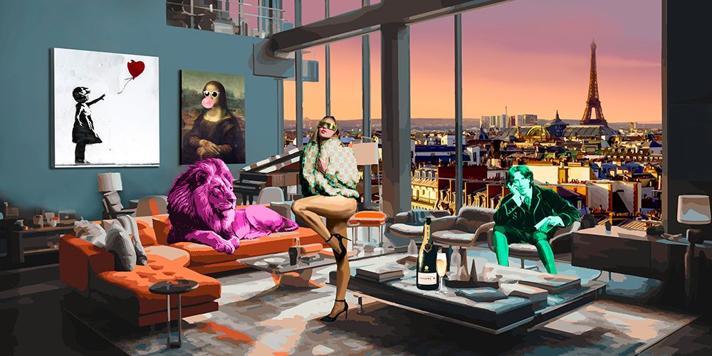 Surrealofts: Paris art print by Gerard Madau for $57.95 CAD