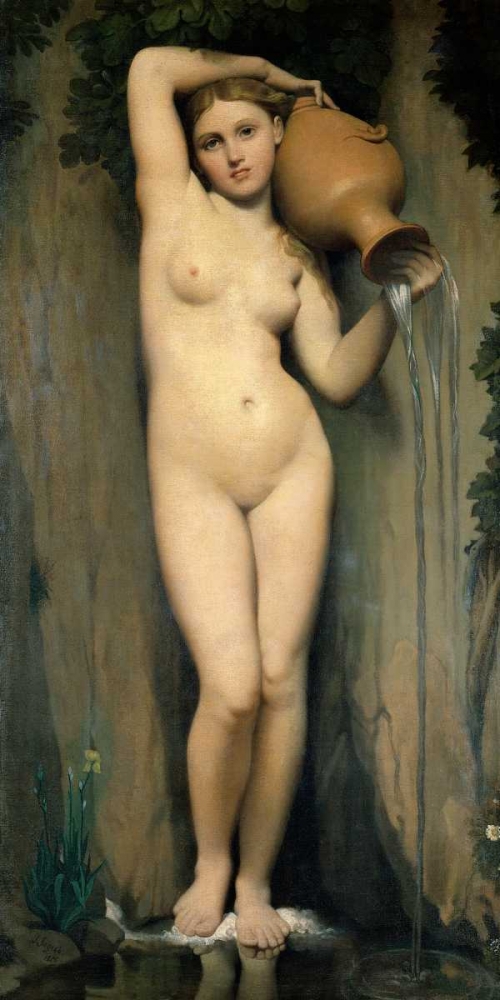 La source art print by Jean-Auguste-Dominique Ingres for $57.95 CAD