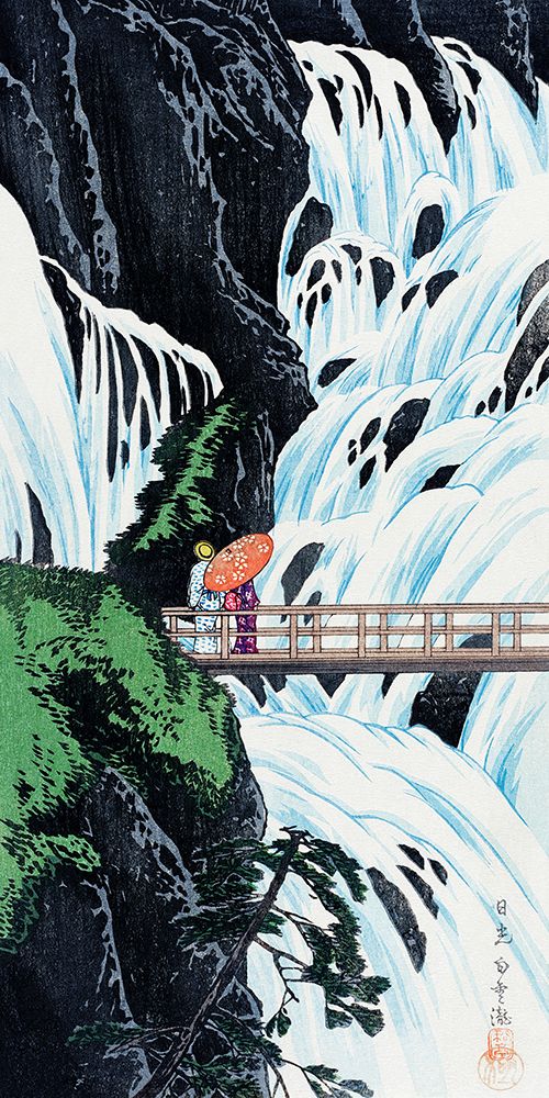 Shiragumo Waterfall of Nikko (1910) art print by Hiroaki Takahashi for $57.95 CAD