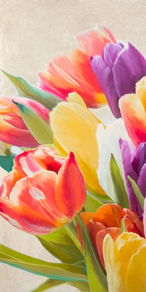 Spring Tulips I art print by Luca Villa for $57.95 CAD