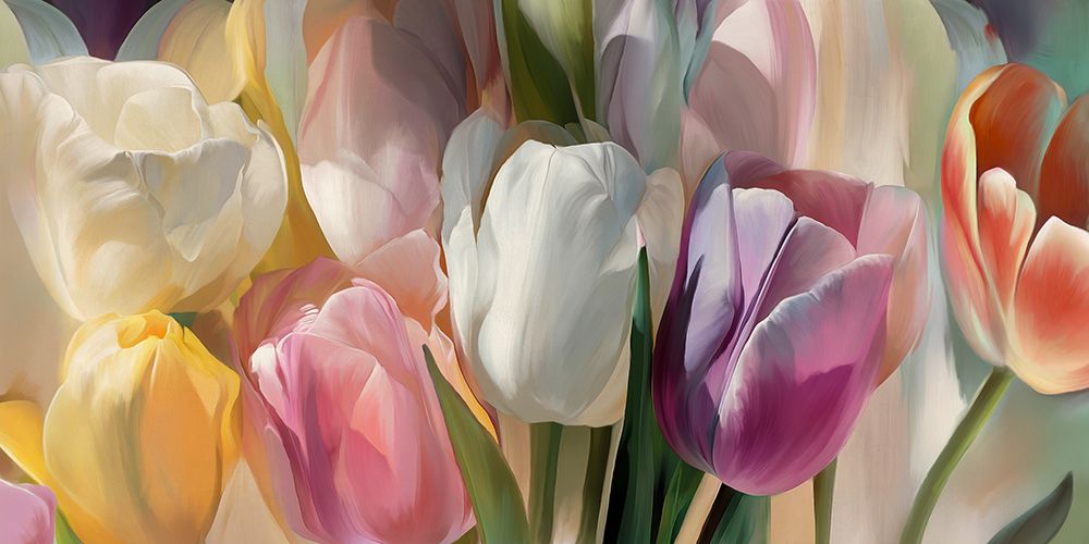 soft tulips (detail) art print by Luca Villa for $57.95 CAD