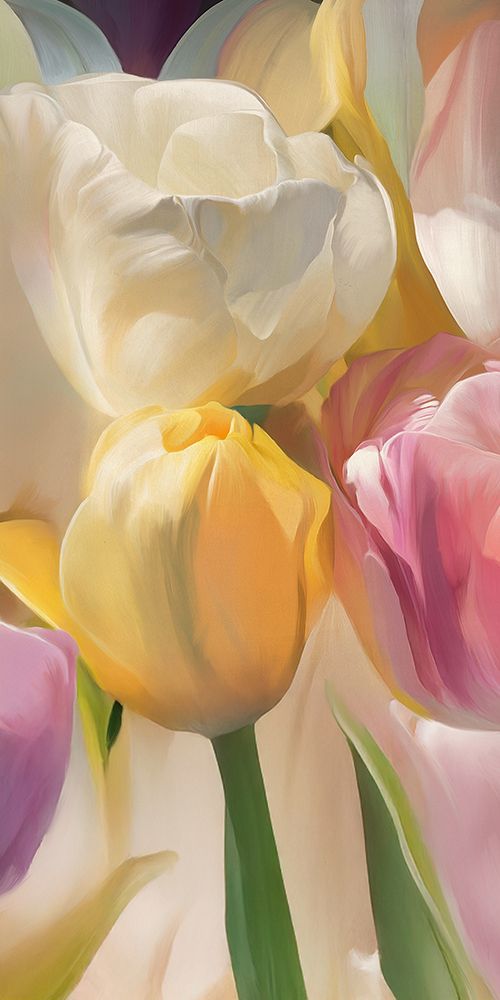 Soft tulips (detail 1) art print by Luca Villa for $57.95 CAD