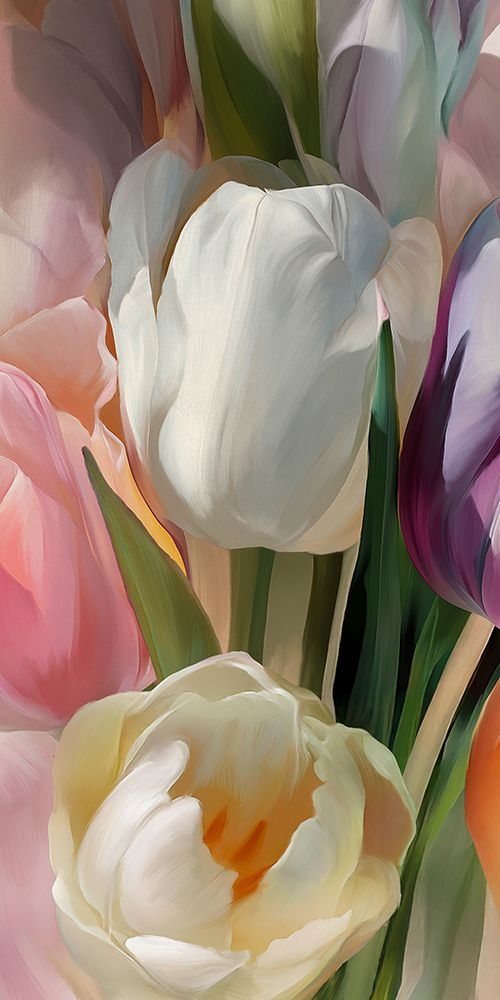 Soft tulips (detail 2) art print by Luca Villa for $57.95 CAD