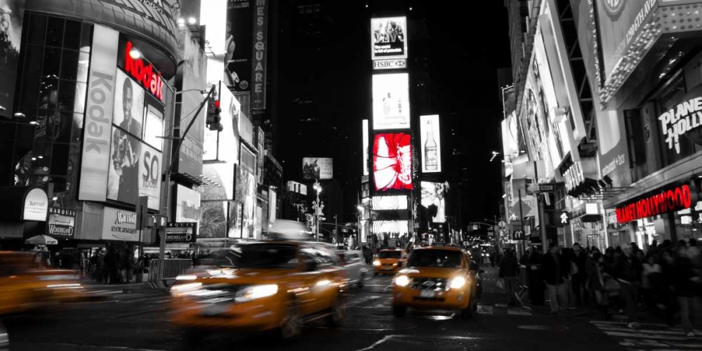 Nightlife in Times Square art print by H. Ludo for $57.95 CAD