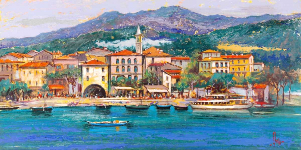 Paese sul Lago art print by Luigi Florio for $57.95 CAD